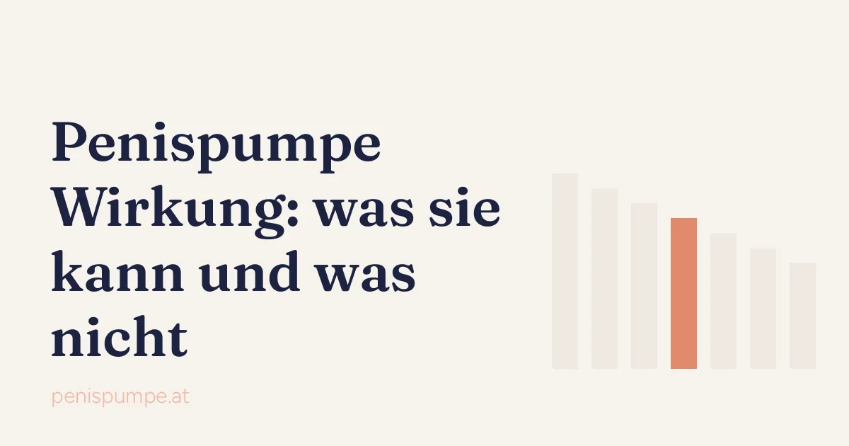 Penispumpe Wirkung in fünf Punkten: vorübergehende Erektion, keine dauerhafte Vergrößerung